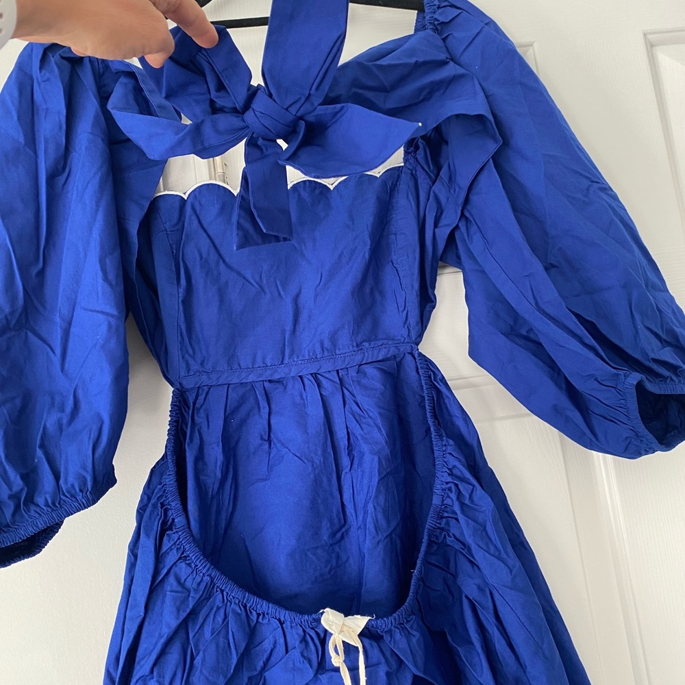 Anthropologie Scalloped Mini Dress - Picture 9 of 10